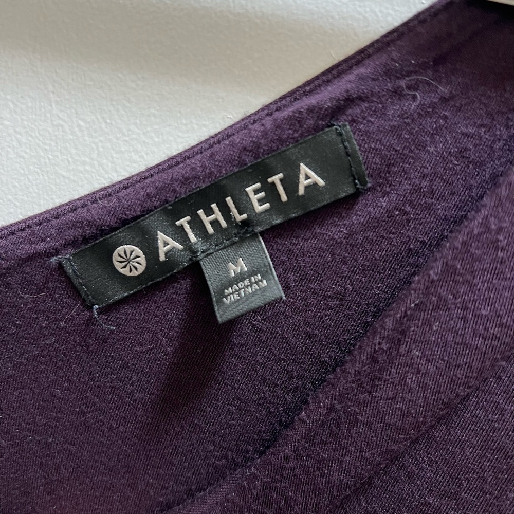 Athleta Santorini v-neck dress in wild raisin - Picture 3 of 5